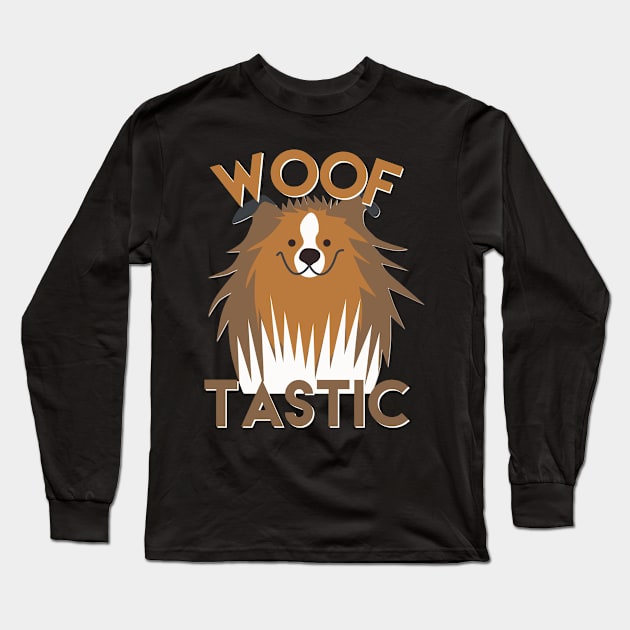 Woof-Tastic Dog Owner Present Long Sleeve T-Shirt by ShirtyLife